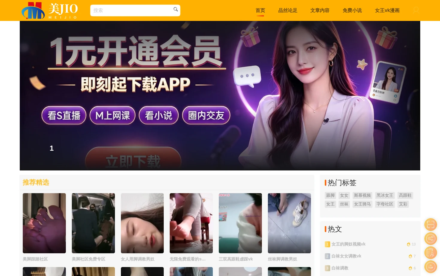 美脚控社群足部美学交流VK 页面快照